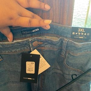 Back to back ripped jeans